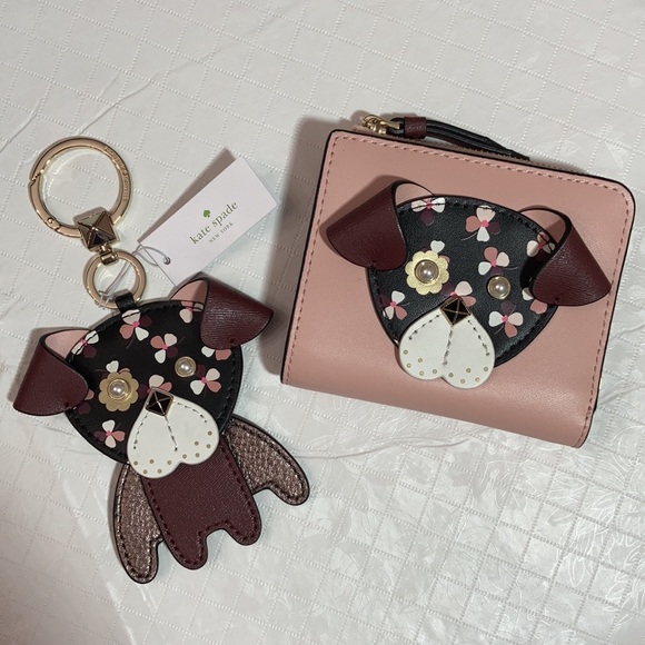 kate spade dog keychain
